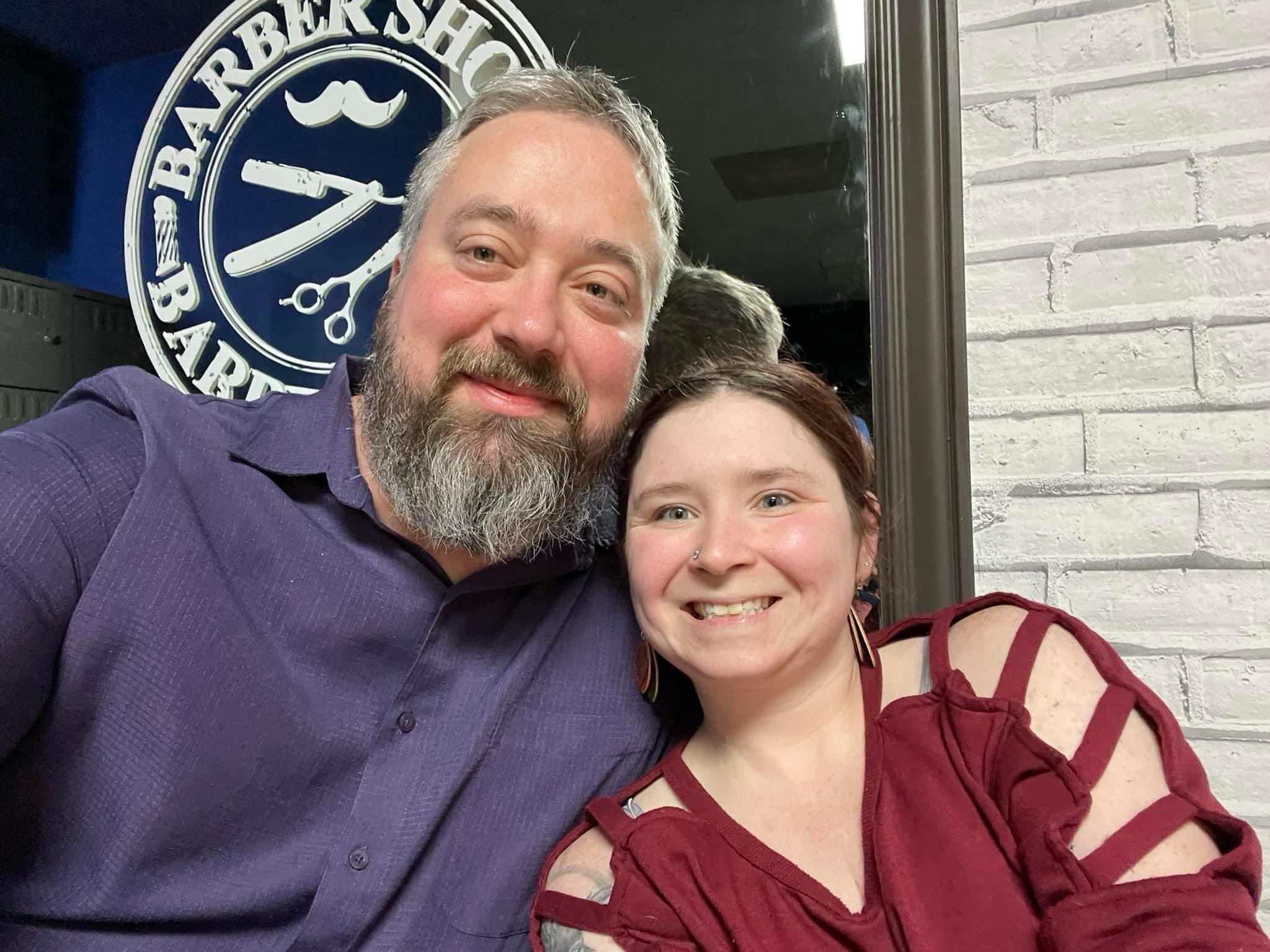 Riva and Jonathan together in a favorite couple photo